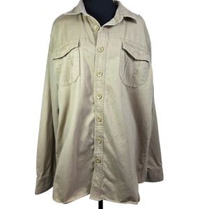 GAP Men's Tan Button-Up Safai Shirt Jacket Size XL